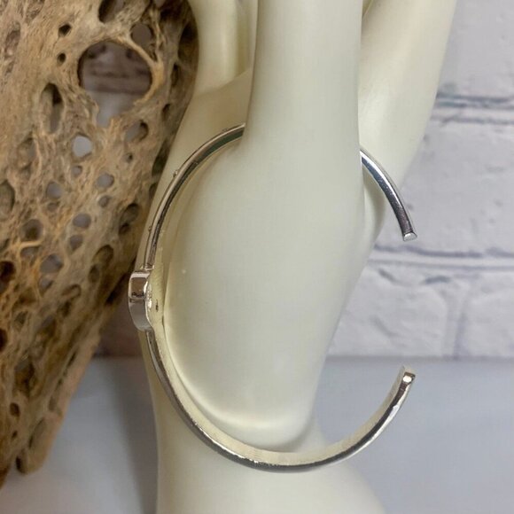 Avon You Hold the Key Silver Tone Cuff Bracelet - Picture 2 of 6